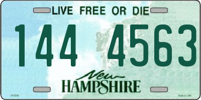 NH license plate 1444563