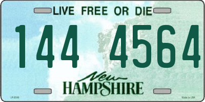 NH license plate 1444564