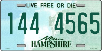 NH license plate 1444565
