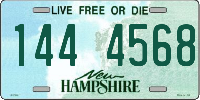 NH license plate 1444568