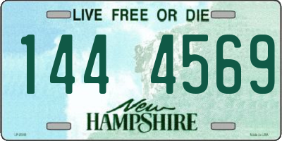 NH license plate 1444569