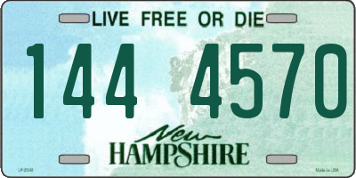 NH license plate 1444570