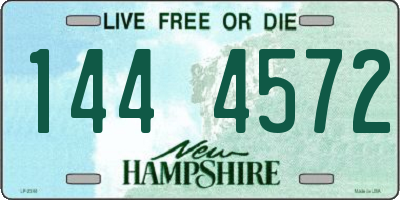 NH license plate 1444572