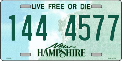 NH license plate 1444577