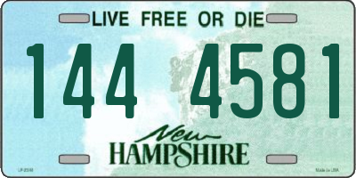 NH license plate 1444581