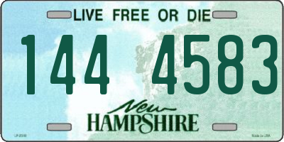 NH license plate 1444583