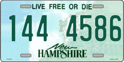 NH license plate 1444586