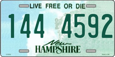 NH license plate 1444592