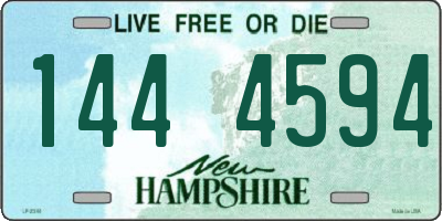 NH license plate 1444594