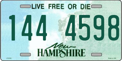 NH license plate 1444598