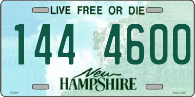 NH license plate 1444600