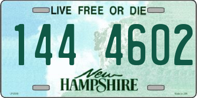NH license plate 1444602