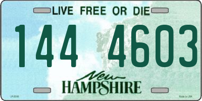 NH license plate 1444603