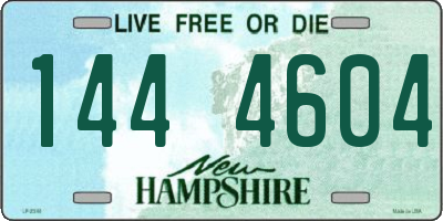 NH license plate 1444604