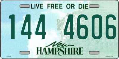 NH license plate 1444606