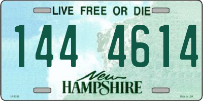 NH license plate 1444614