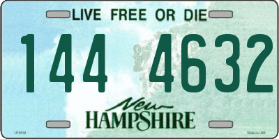 NH license plate 1444632