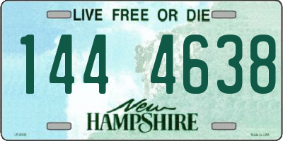 NH license plate 1444638