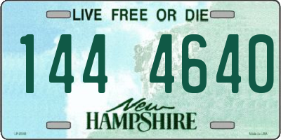 NH license plate 1444640