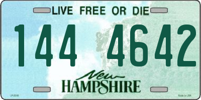 NH license plate 1444642