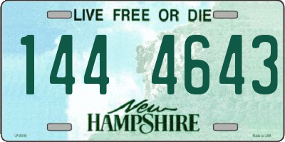 NH license plate 1444643