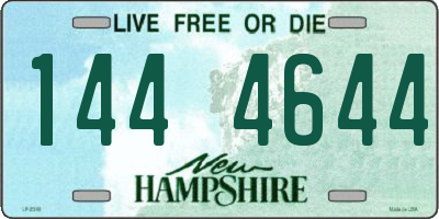 NH license plate 1444644