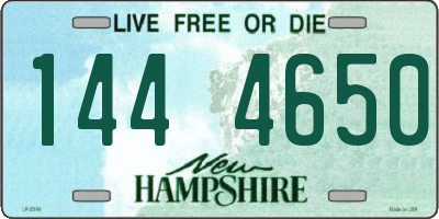 NH license plate 1444650
