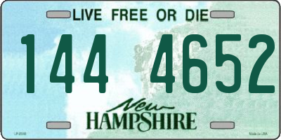 NH license plate 1444652