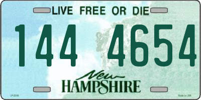 NH license plate 1444654