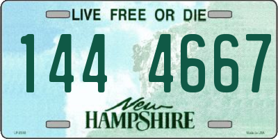 NH license plate 1444667