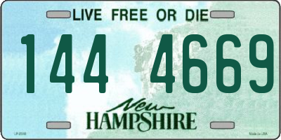 NH license plate 1444669
