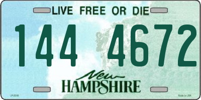 NH license plate 1444672