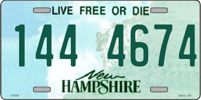 NH license plate 1444674