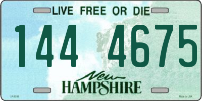 NH license plate 1444675
