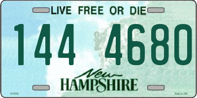NH license plate 1444680