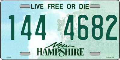 NH license plate 1444682