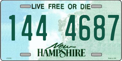 NH license plate 1444687