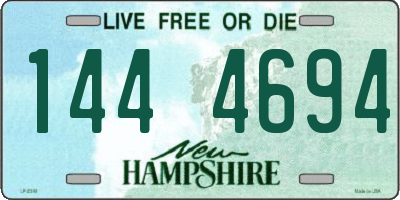 NH license plate 1444694