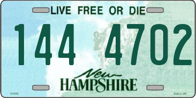 NH license plate 1444702