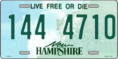 NH license plate 1444710