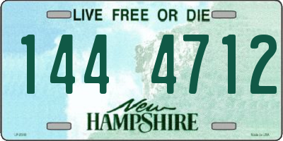 NH license plate 1444712