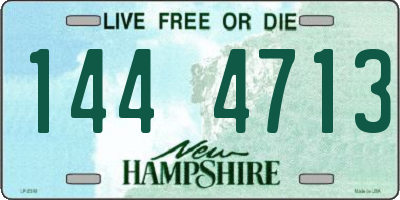 NH license plate 1444713