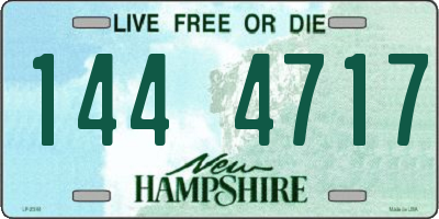 NH license plate 1444717