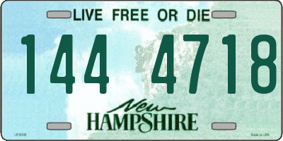 NH license plate 1444718