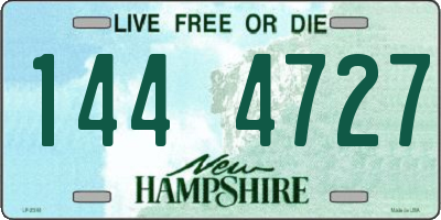 NH license plate 1444727