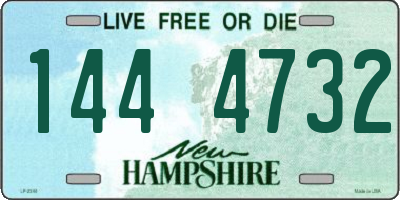 NH license plate 1444732