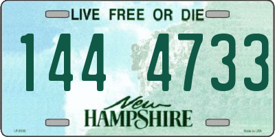 NH license plate 1444733
