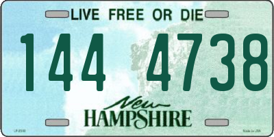 NH license plate 1444738
