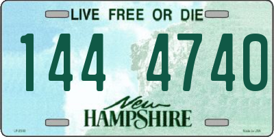 NH license plate 1444740