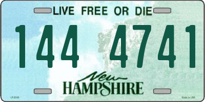 NH license plate 1444741